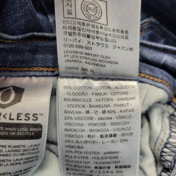 Levi's Size 16 Medium Wash Denim Blue Classic Bootcut Summer Casual Jeans - Picture 5 of 14